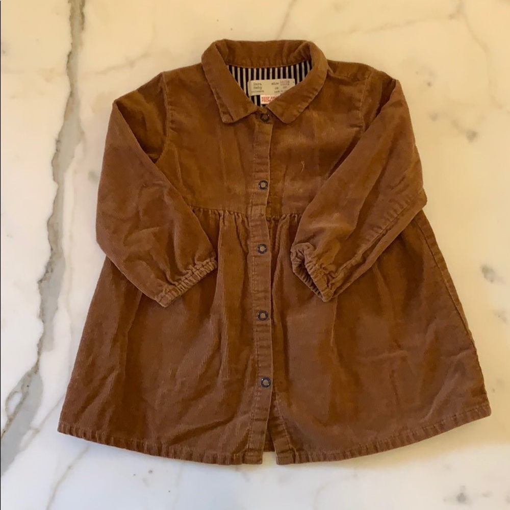 Zara baby corduroy dress